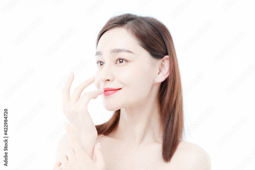 Portrait Of Beautiful Woman in Studio Portrait Of Beautiful Woman in Studio