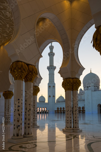 The Sheikh Zayed Grand Mosque in Abu Dhabi