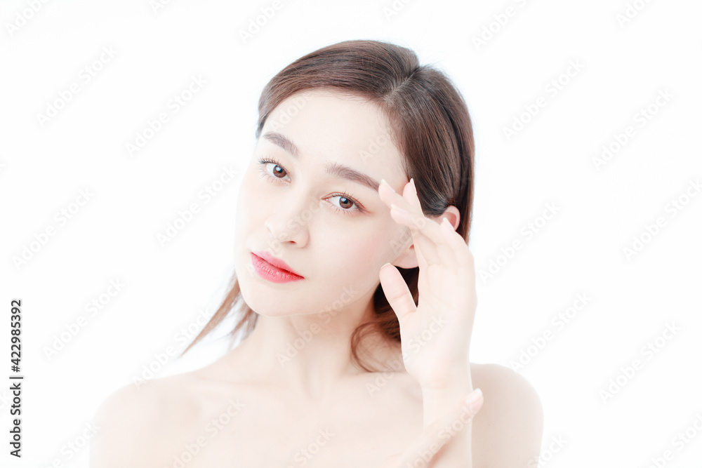 Portrait Of Beautiful Woman in Studio Portrait Of Beautiful Woman in Studio