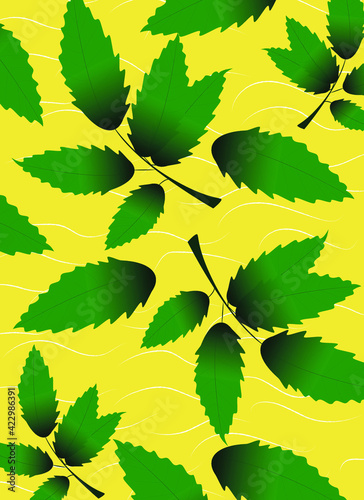 pattern with leaves