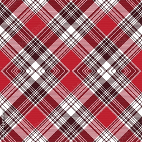 Christmas Argyle Plaid Tartan textured Seamless Pattern Design