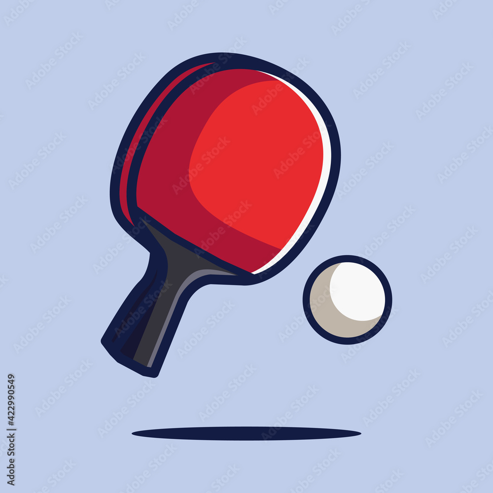 Premium Vector  Racket and ball for table tennis ping pong vector