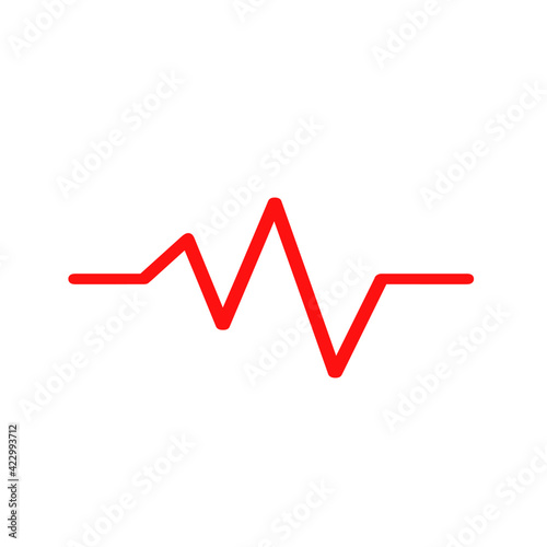 heart beat graph cardiology doctor logo and symbols.