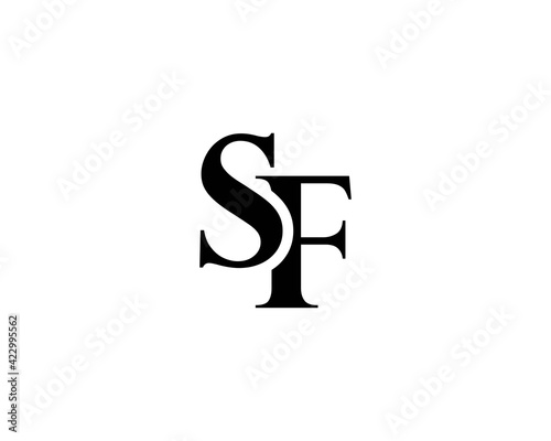 SF FS Letter logo design vector template