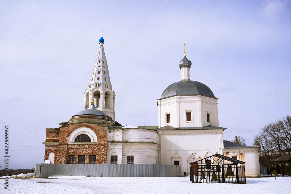 church in Russian town church in Russian town