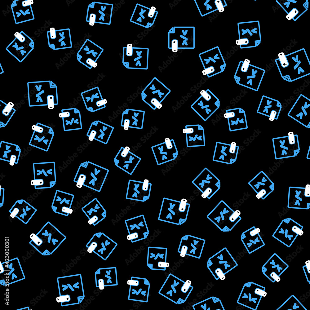Line XSL file document. Download xsl button icon isolated seamless pattern on black background. Excel file symbol. Vector Line XSL file document. Download xsl button icon isolated seamless pattern on black background. Excel file symbol. Vector