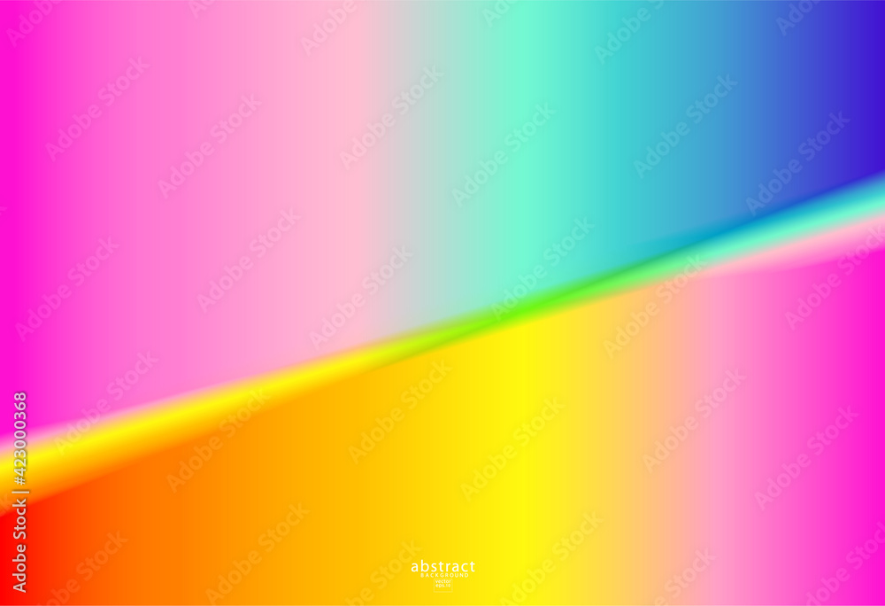Abstract blurred gradient mesh background bright rainbow colors. Colorful smooth soft banner template. Creative vibrant vector illustration Abstract blurred gradient mesh background bright rainbow colors. Colorful smooth soft banner template. Creative vibrant vector illustration