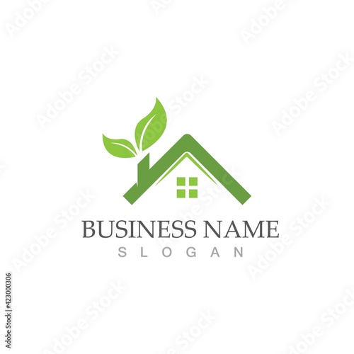 green home  vector template