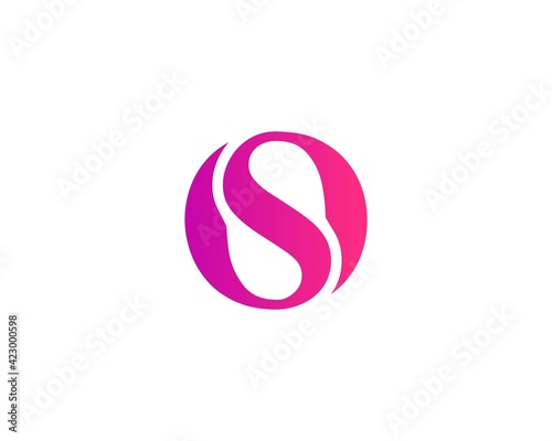 SO OS letter logo design vector template