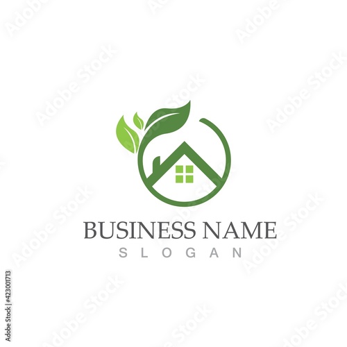 green home  vector template