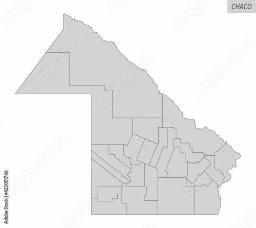 Chaco Province administrative map