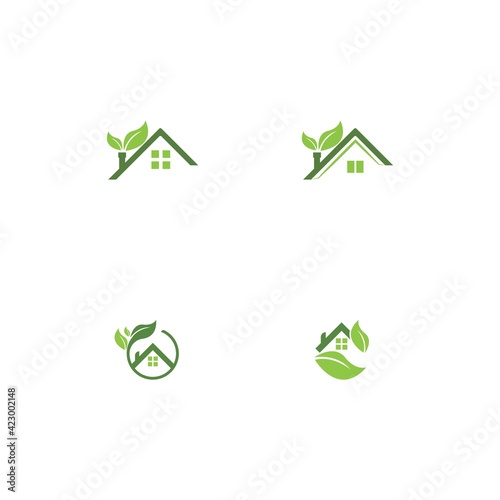 green home  vector template