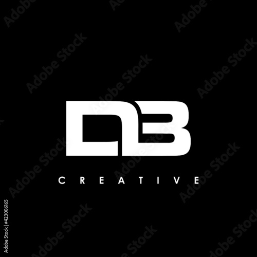 DB Letter Initial Logo Design Template Vector Illustration