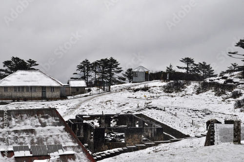 Snow covered remote village © SULTAN