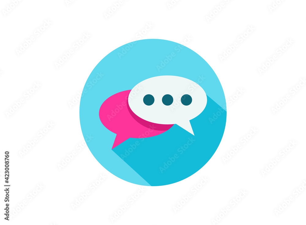 Message or chat icon. Vector illustration. Message or chat icon. Vector illustration.