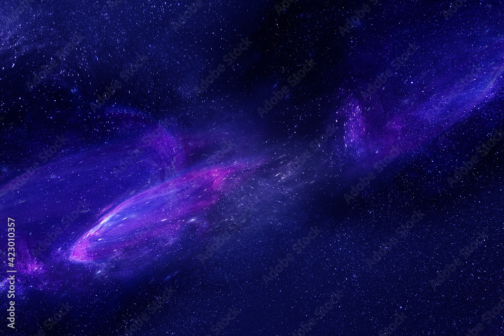 Fototapeta premium Starry night sky and galaxy with stars and space dust in the universe