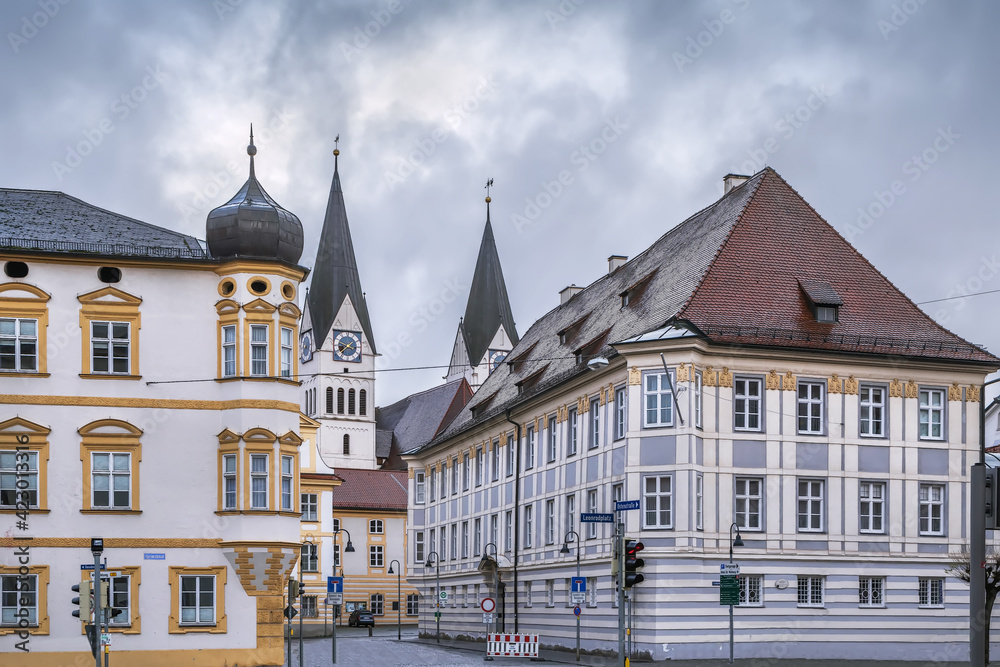 Obraz premium Leonrodplatz square, Eichstatt, Germany