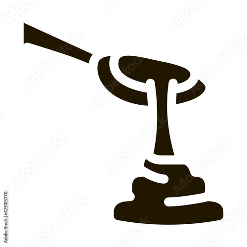 spoon of mayonnaise icon Vector Glyph Illustration