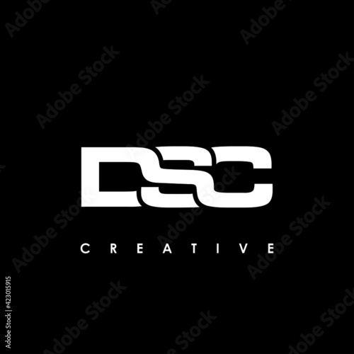 DSC Letter Initial Logo Design Template Vector Illustration photo