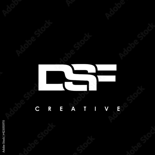 DSF Letter Initial Logo Design Template Vector Illustration photo