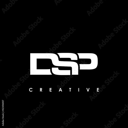 DSP Letter Initial Logo Design Template Vector Illustration photo