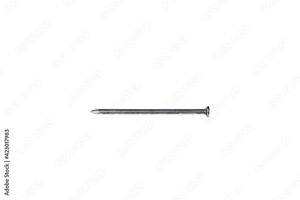 Nail steel isolated on white background. Nail steel isolated on white background.