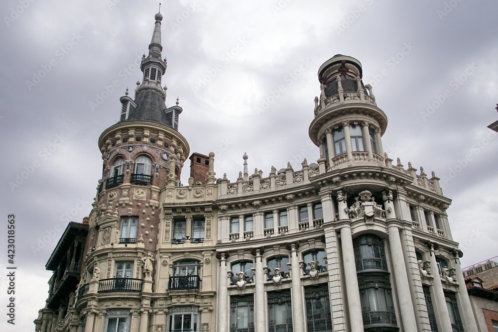 Casa de Allende a traditional building next to Edificio Menses at Plaza de Canalejas.