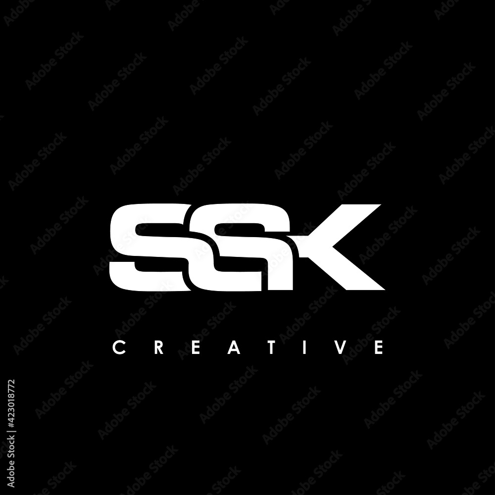 SSK Letter Initial Logo Design Template Vector Illustration