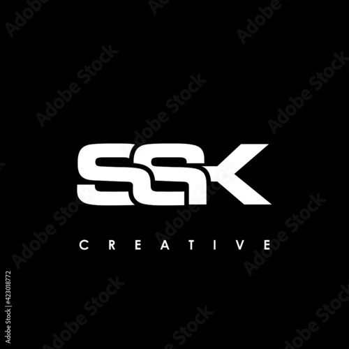 SSK Letter Initial Logo Design Template Vector Illustration photo