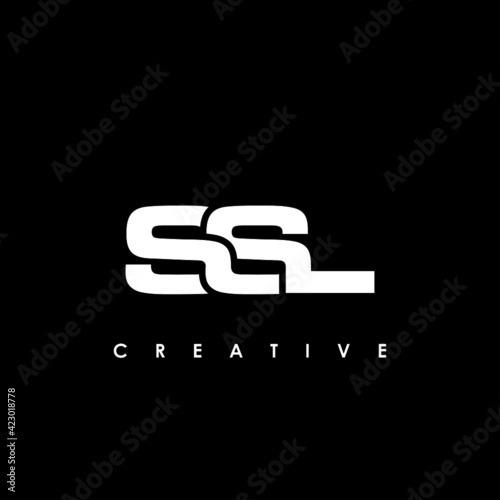 SSL Letter Initial Logo Design Template Vector Illustration