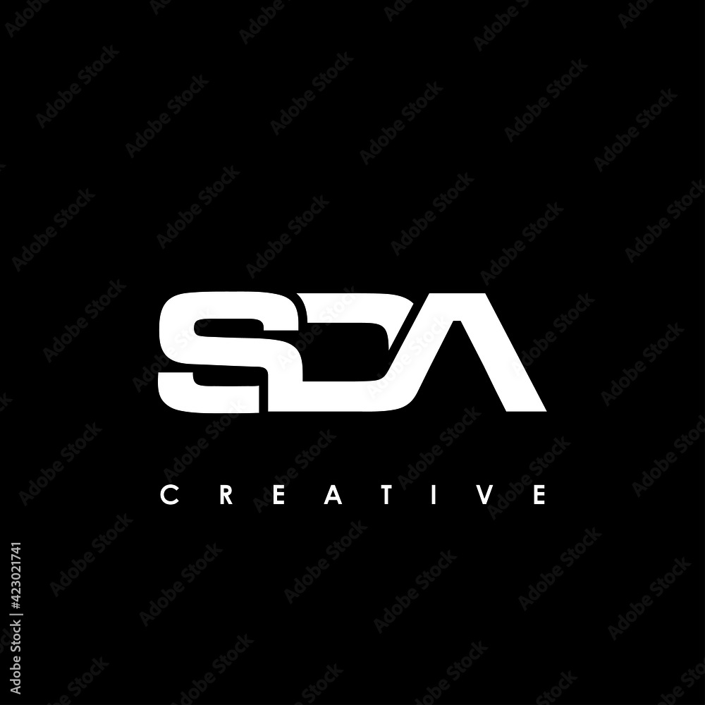 SDA Letter Initial Logo Design Template Vector Illustration SDA Letter Initial Logo Design Template Vector Illustration