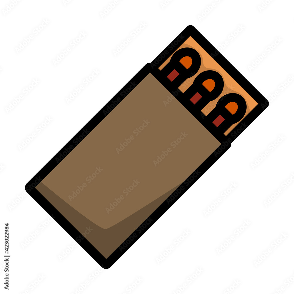 Icon Of Match Box