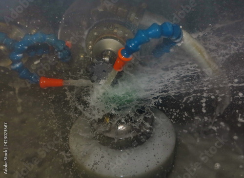 Ophthalmic lens production.
