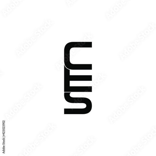 Free Download ces letter original monogram logo design - GFXLoad