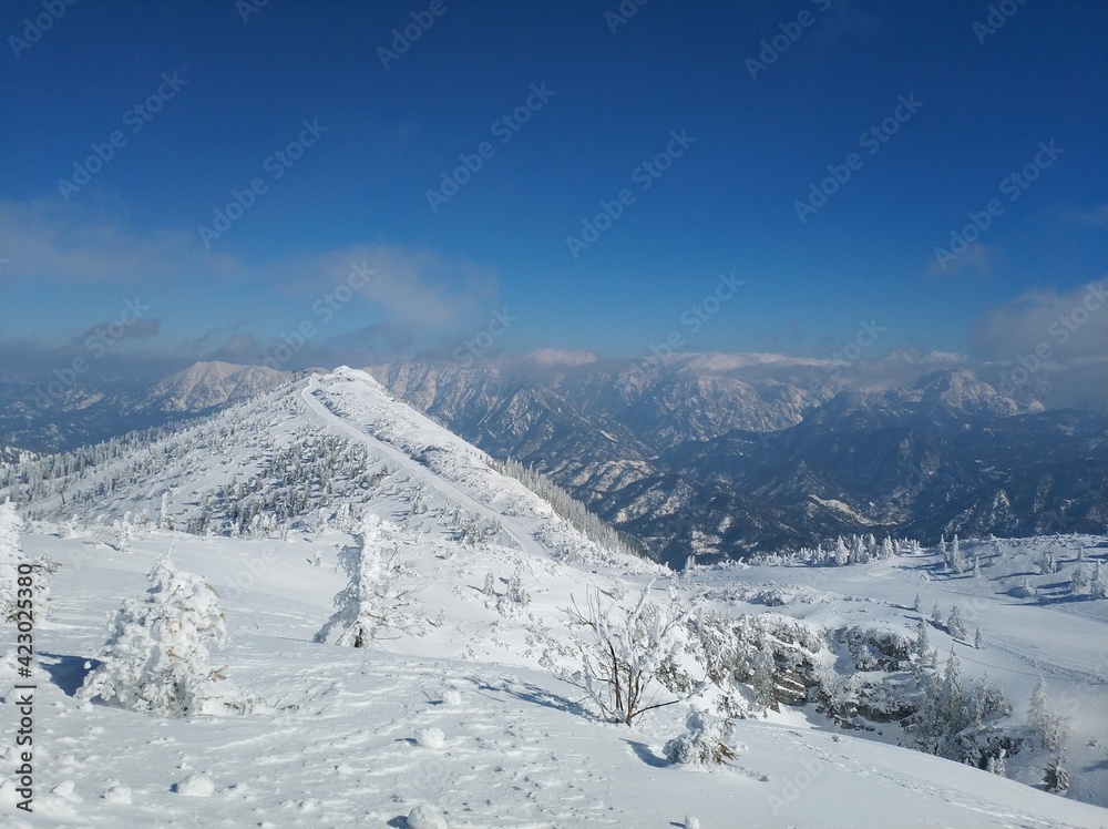 Winter landscape in Austrian alps