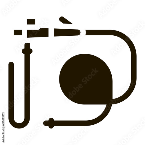 intestinal diagnostic tube icon Vector Glyph Illustration