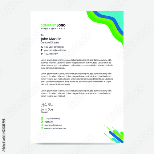 Fotografía Business Latter Head Design