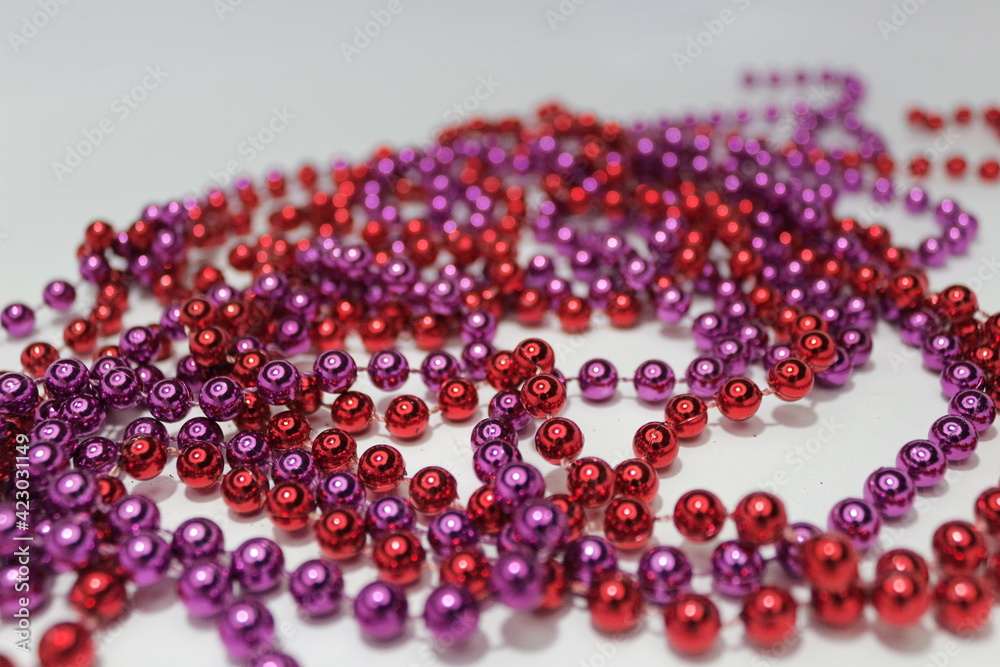 red and white beads red and white beads