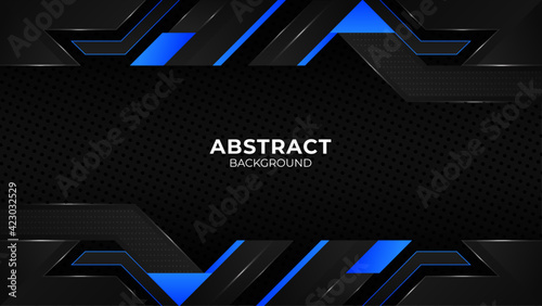 Modern abstract geometric shapes background design template, gaming background template design