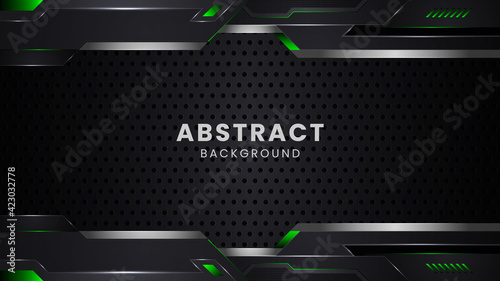 Modern abstract geometric shapes background design template, gaming background template design