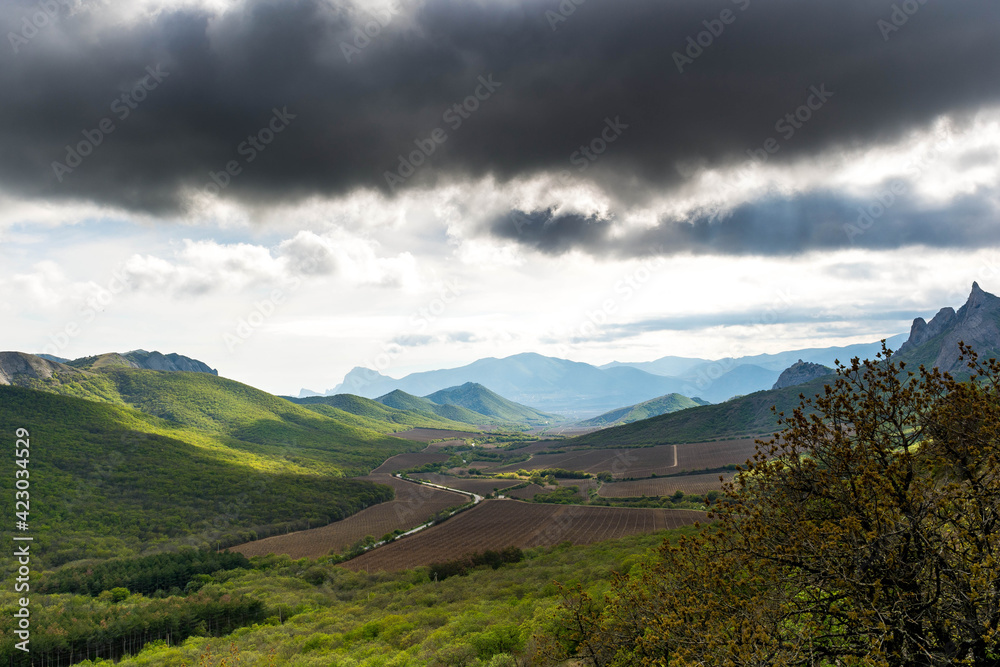 Mountain spring landscape Mountain spring landscape