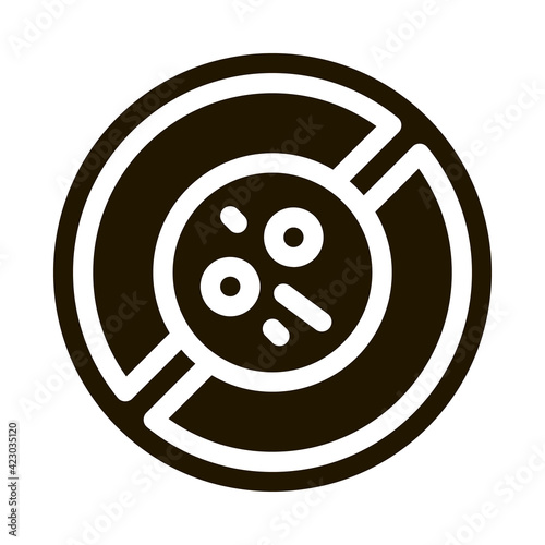 dermatitis prohibition icon Vector Glyph Illustration