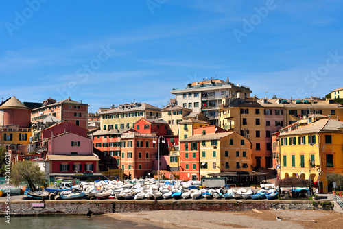 Obraz na plátne the village of Genoa nervi Italy