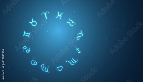 sfondo, grafica, zodiaco, segni zodiacali, oroscopo