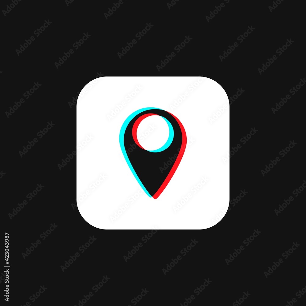 Template pointer maps button, network icon, social media modern design button Template pointer maps button, network icon, social media modern design button