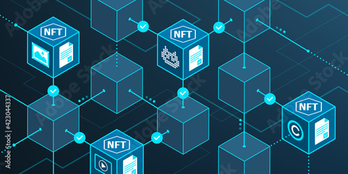 Non-fungible tokens and blockchain