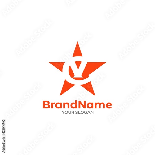 VC Star Logo Design Vector