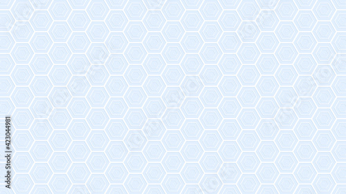 Light Blue Hexagon Stroke Wallpaper. Hexagon Abstract Background. Vector illustration