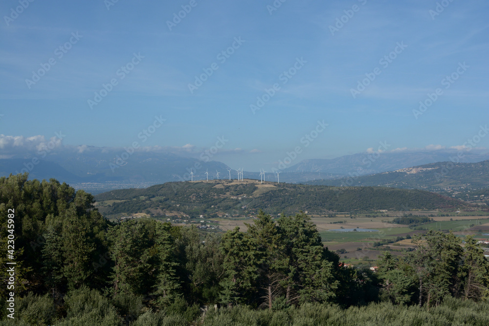 VISTA AEREA DI CAPACCIO PAESTUM, ITALIA,20 MARZO 2021. VISTA AEREA DI CAPACCIO PAESTUM, ITALIA,20 MARZO 2021.