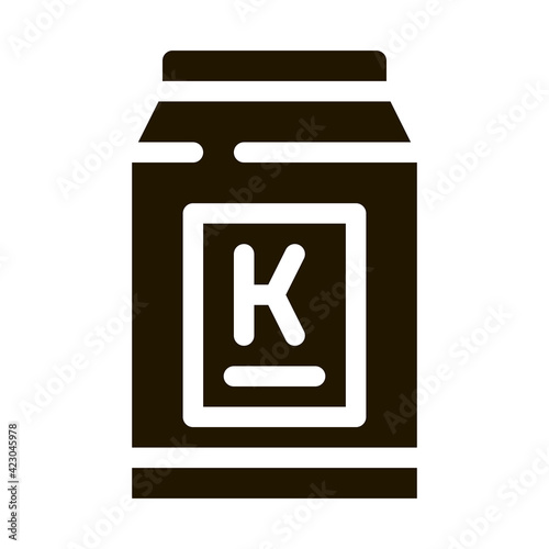 can of kefir icon Vector Glyph Illustration